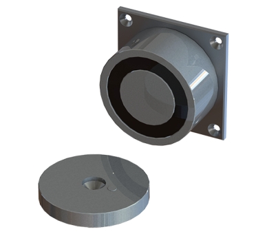 Zwora do szlabanu okrągła IP67 200kg | VR200-80A
