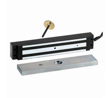 Zwora elektromagnetyczna wpuszczana 300 kg | wąski profil 35mm | przekaźnik i LED | V30035C