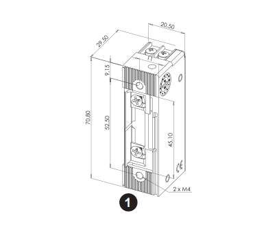 SE000226 | STANDARDOWY ELEKTROZACZEP 500KG 24V AC/DC