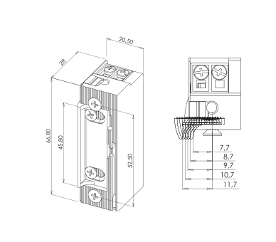 SE3/24 | ELEKTROZACZEP REWERSYJNY 300KG 24V DC | WARYSTOR