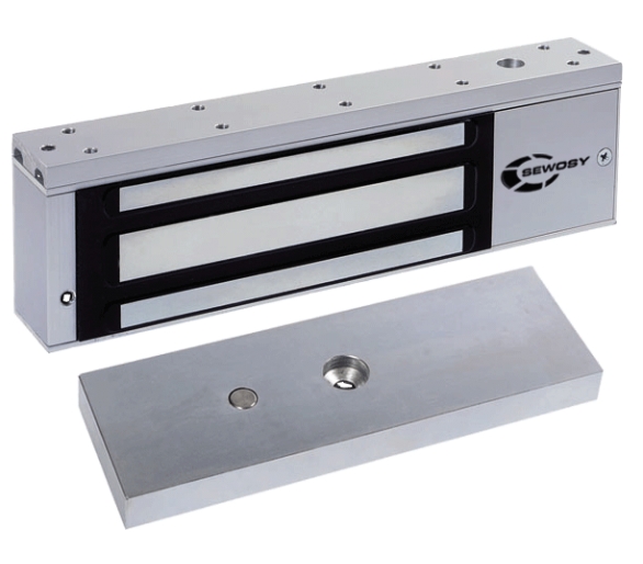 Zwora elektromagnetyczna do drzwi 550 kg | przekaźnik i LED | 600M