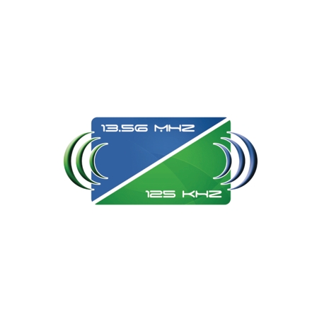 MIFARE &UNIQUE Karta dualna biała z numerem 13,56MHz &125 kHz
