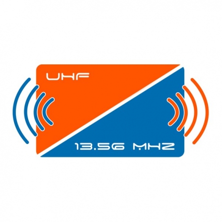 MIFARE &UHF Karta dualna biała z numerem 13,56 MHz & 866MHz