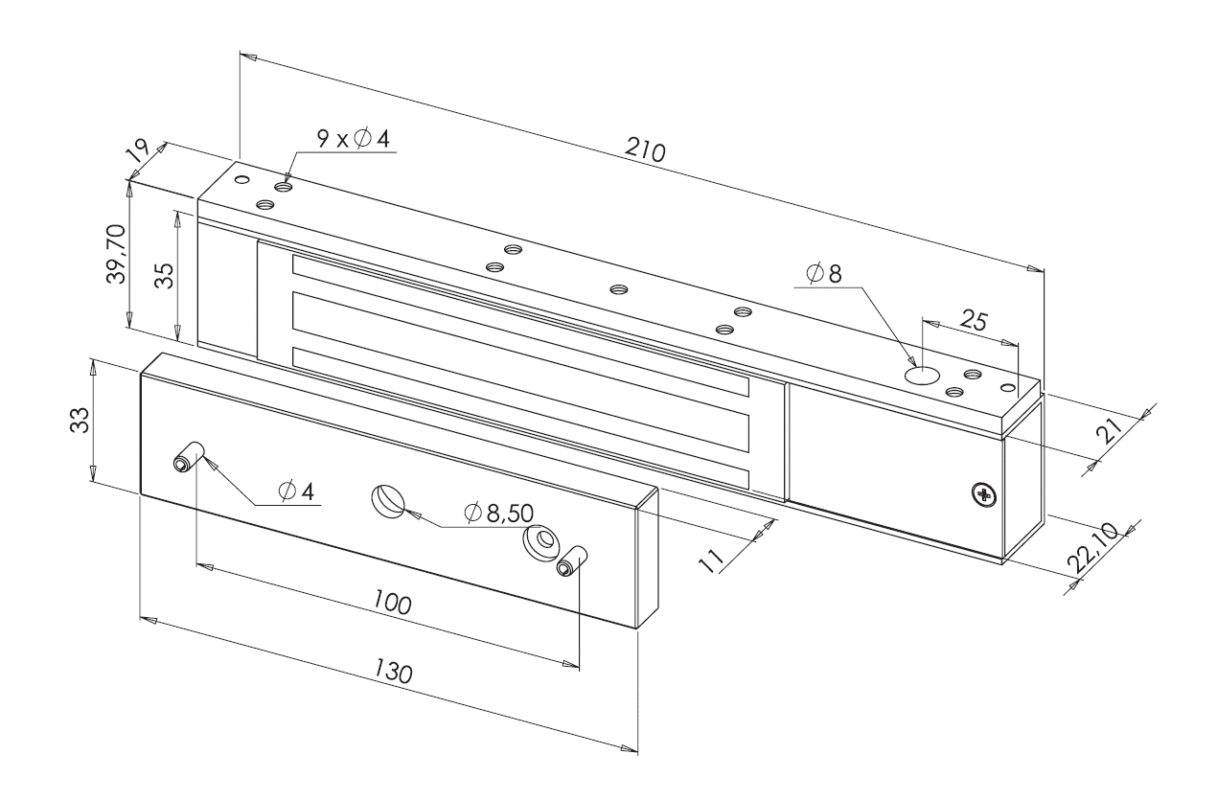 Zwora elektromagnetyczna 150 kg 